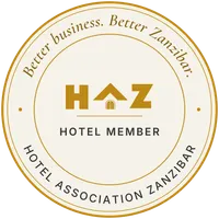 HAZ hotel member badge, light badge