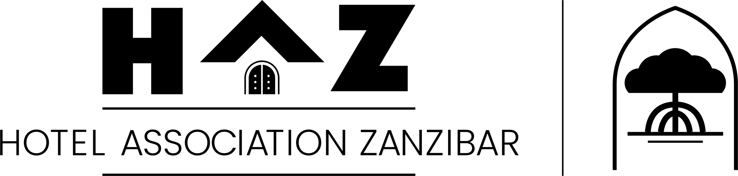HAZ logo with the HAZ Green emblem, black, transparent